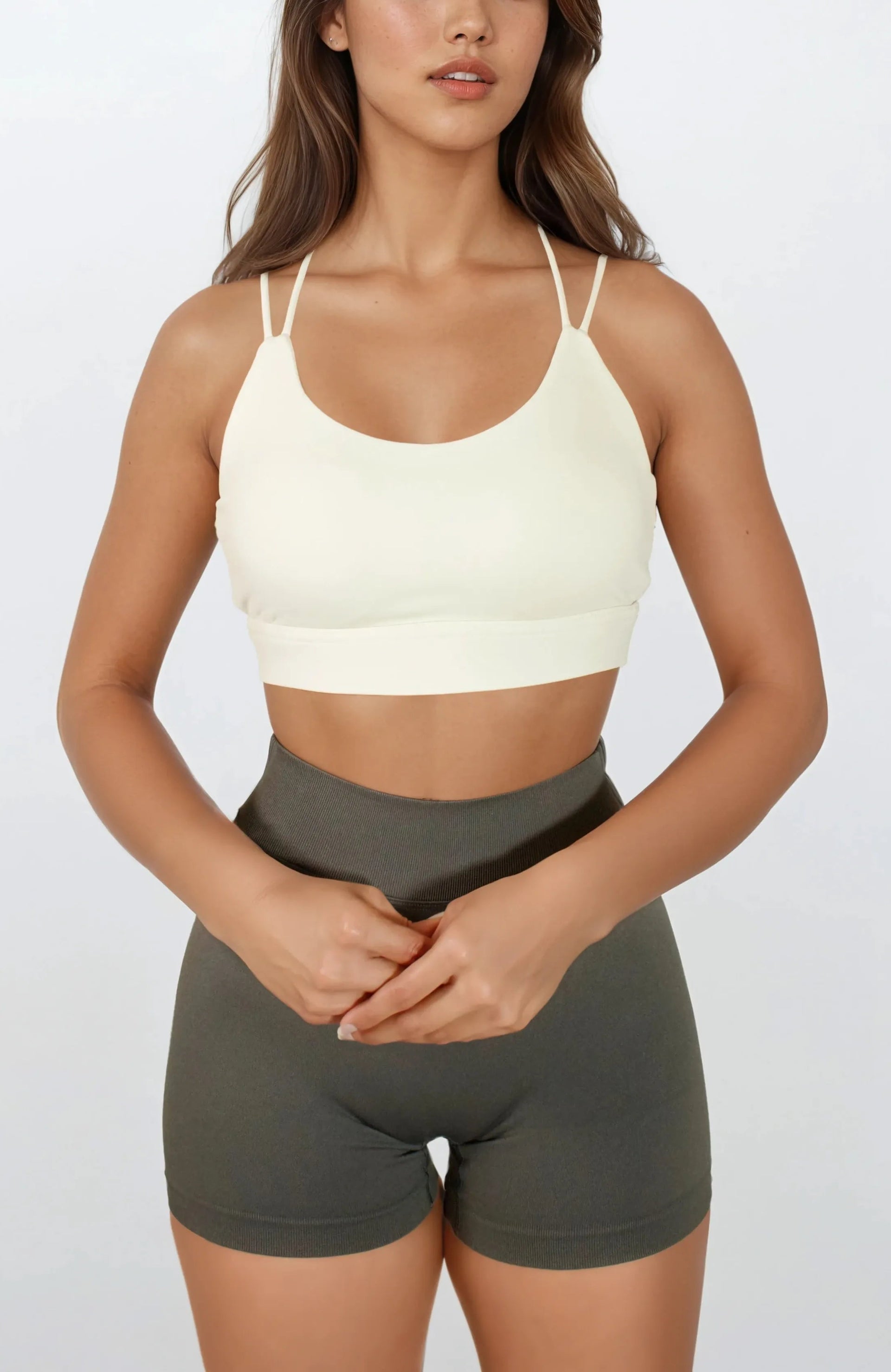 Beige Explosion Sports Bra